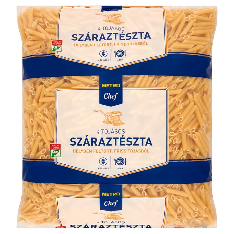 MetroChef Penne 4 tojásos, ömlesztett 5kg